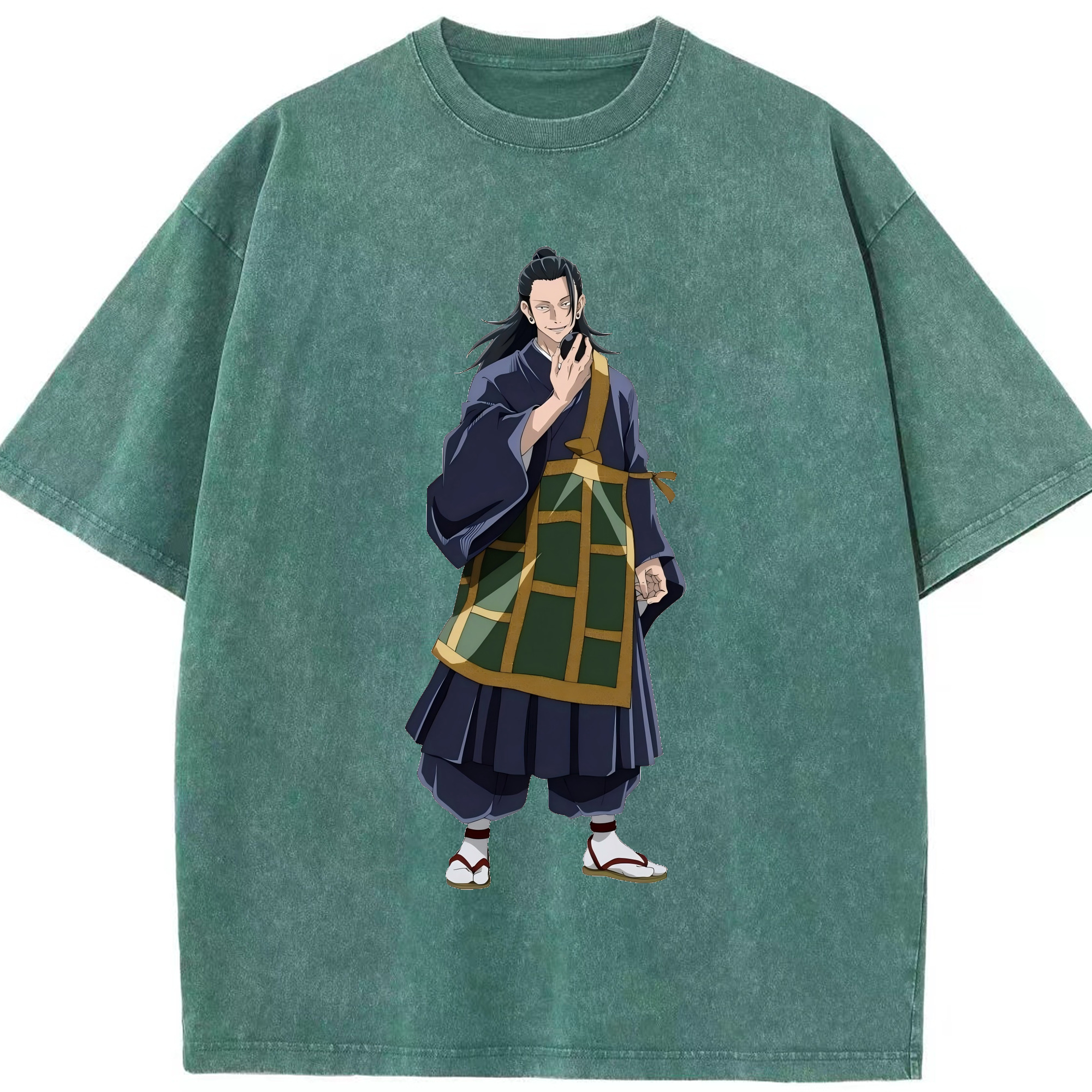 （画像用） 呪術廻戦 Jujutsu Kaisen 綿100% ヴィンテージ風 半袖Tシャツ（フロントプリント）
